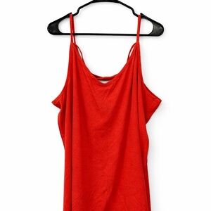 Torrid Orange Ribbed Foxy Spaghetti Strap Camisole